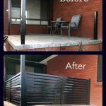 black aluminium balustrade