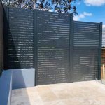 Pool fence screening panels