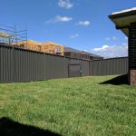 Raked colorbond fencing brisbane
